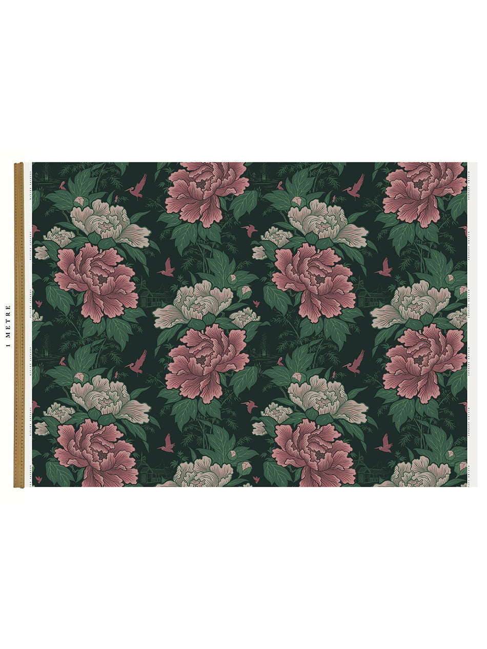 Bloomin' Marvellous 'Blush Green' Recycled Velvet Sample