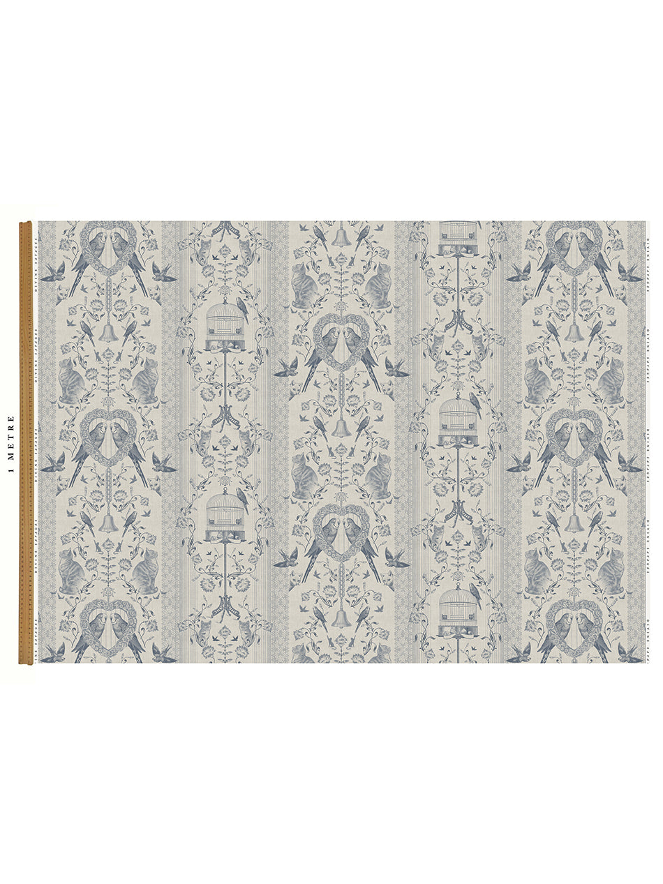Bye Bye Birdie! 'Delft' Linen Sample
