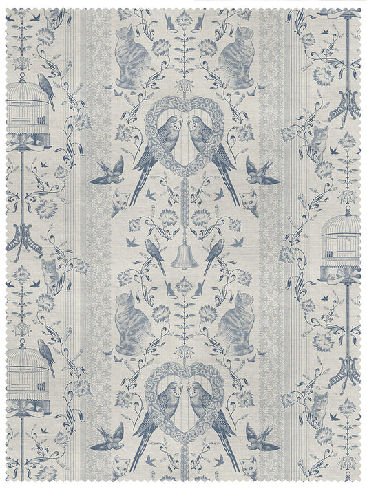 Bye Bye Birdie! 'Delft' Linen Sample