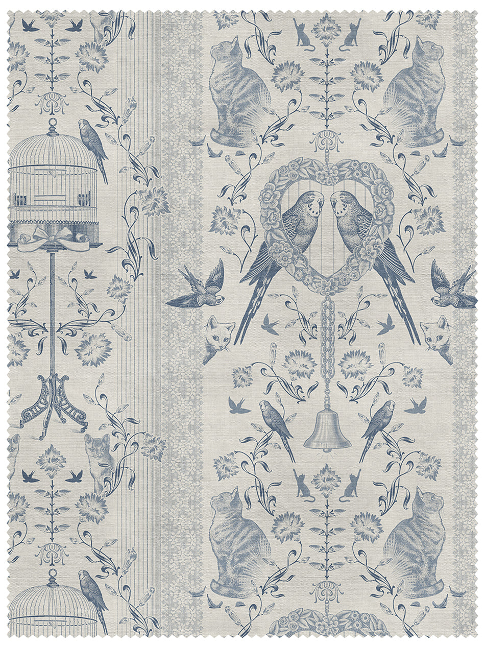 Bye Bye Birdie! 'Delft' Linen