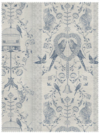 Bye Bye Birdie! 'Delft' Linen Sample