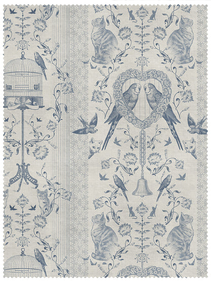 Bye Bye Birdie! 'Delft' Linen Sample