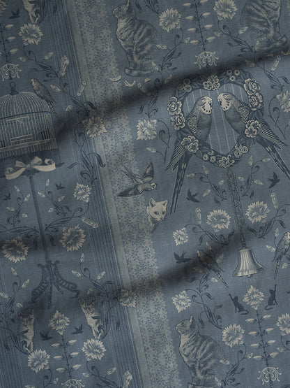 Bye Bye Birdie! 'French Blue' Linen