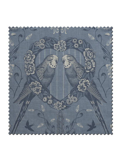 Bye Bye Birdie! 'French Blue' Linen Sample