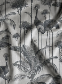 Crane Fonda 'Charcoal' Recycled Velvet Sample