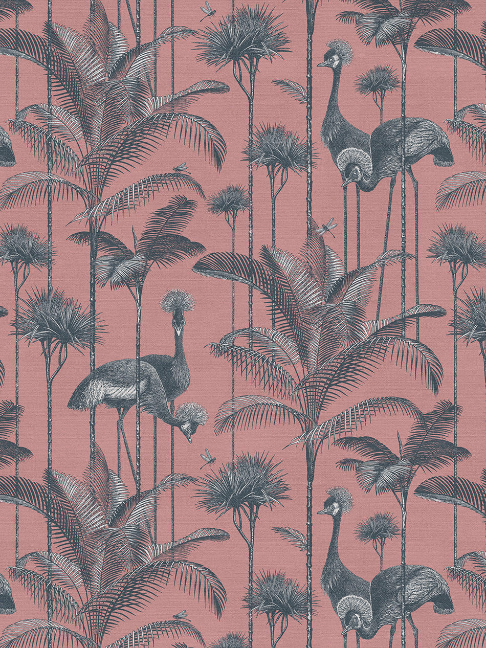 Crane Fonda 'Coral' Recycled Velvet Sample