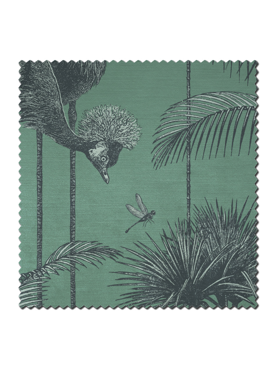 Crane Fonda 'Jade Green' Recycled Velvet Sample