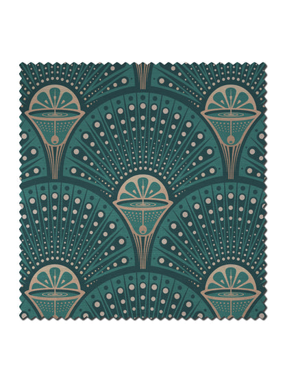 Deco Martini 'Green Gold' Recycled Velvet Sample