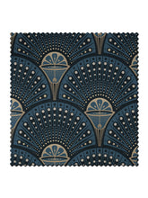 Load image into Gallery viewer, Deco Martini &#39;Midnight Gold&#39; Recycled Velvet Sample