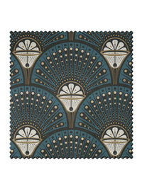 Deco Martini 'Teal' Recycled Velvet Sample