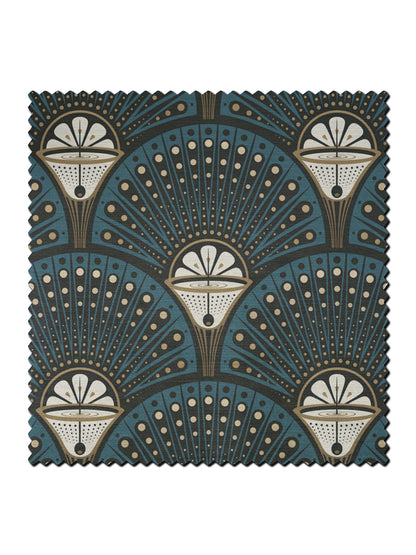 Deco Martini 'Teal' Recycled Velvet Sample