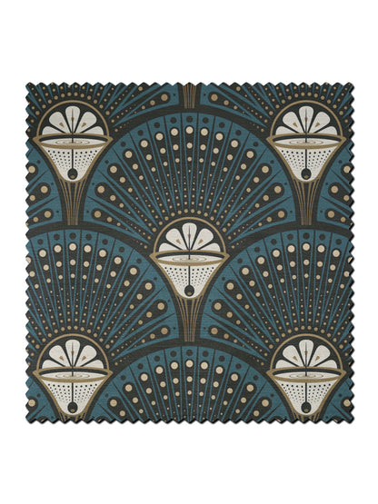 Deco Martini 'Teal' Recycled Velvet