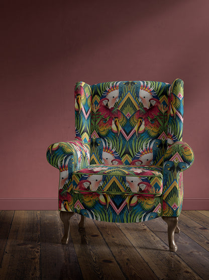Divine Plumage 'Fiesta' Recycled Velvet Sample
