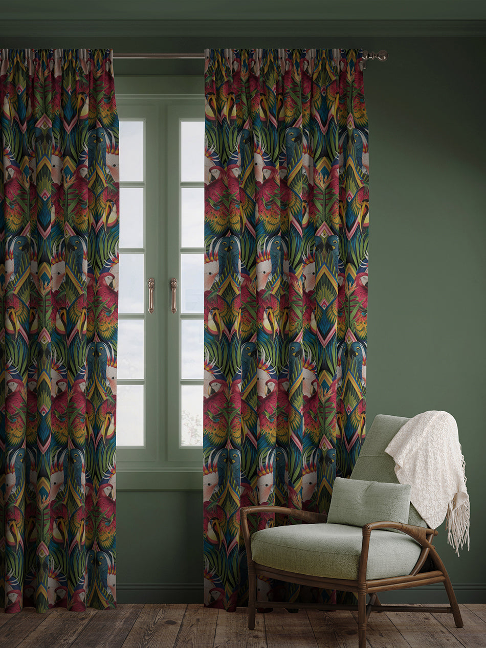 Divine Plumage 'Fiesta' Linen Sample