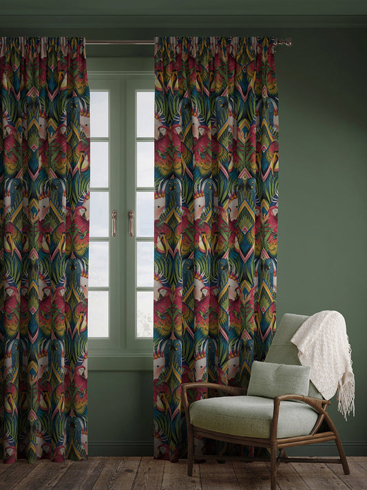 Divine Plumage 'Fiesta' Linen Sample