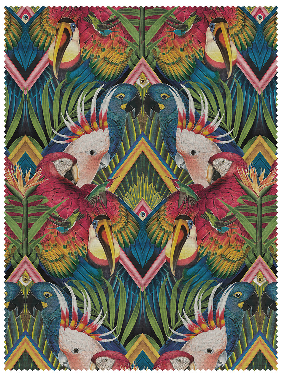 Divine Plumage 'Fiesta' Linen Sample