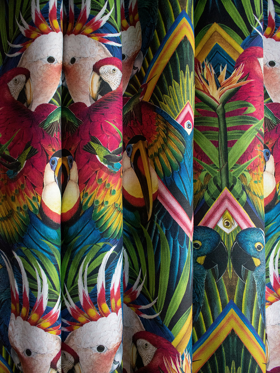 Divine Plumage 'Fiesta' Linen Sample