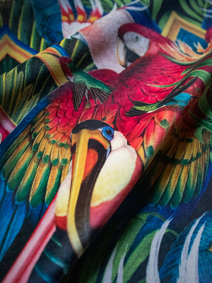 Divine Plumage 'Fiesta' Recycled Velvet Sample