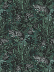 Jungle Faunacation Recycled Velvet Sample