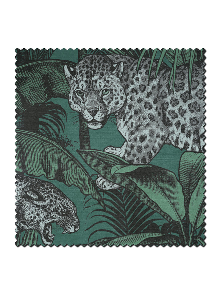 Jungle Faunacation Recycled Velvet Sample