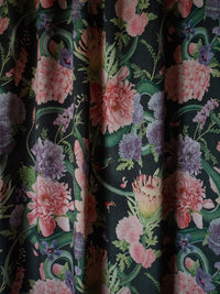 Forbidden Bloom 'Black' Recycled Velvet