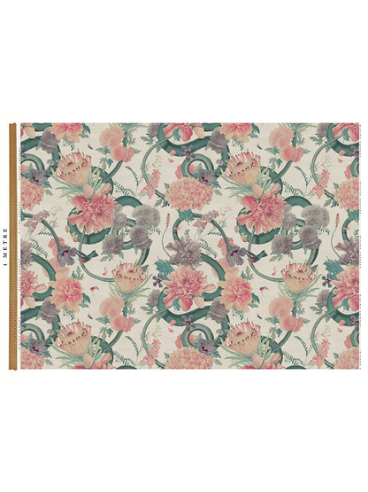 Forbidden Bloom 'Bone White' Linen Sample