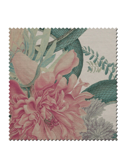Forbidden Bloom 'Bone White' Linen Sample
