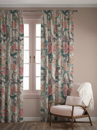 Forbidden Bloom 'Bone White' Linen Sample