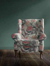 Forbidden Bloom 'Bone White' Recycled Velvet Sample