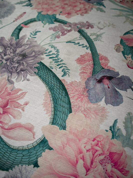 Forbidden Bloom 'Bone White' Recycled Velvet