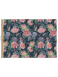 Forbidden Bloom 'Deep Blue' Recycled Velvet