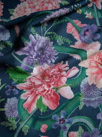 Forbidden Bloom 'Deep Blue' Linen