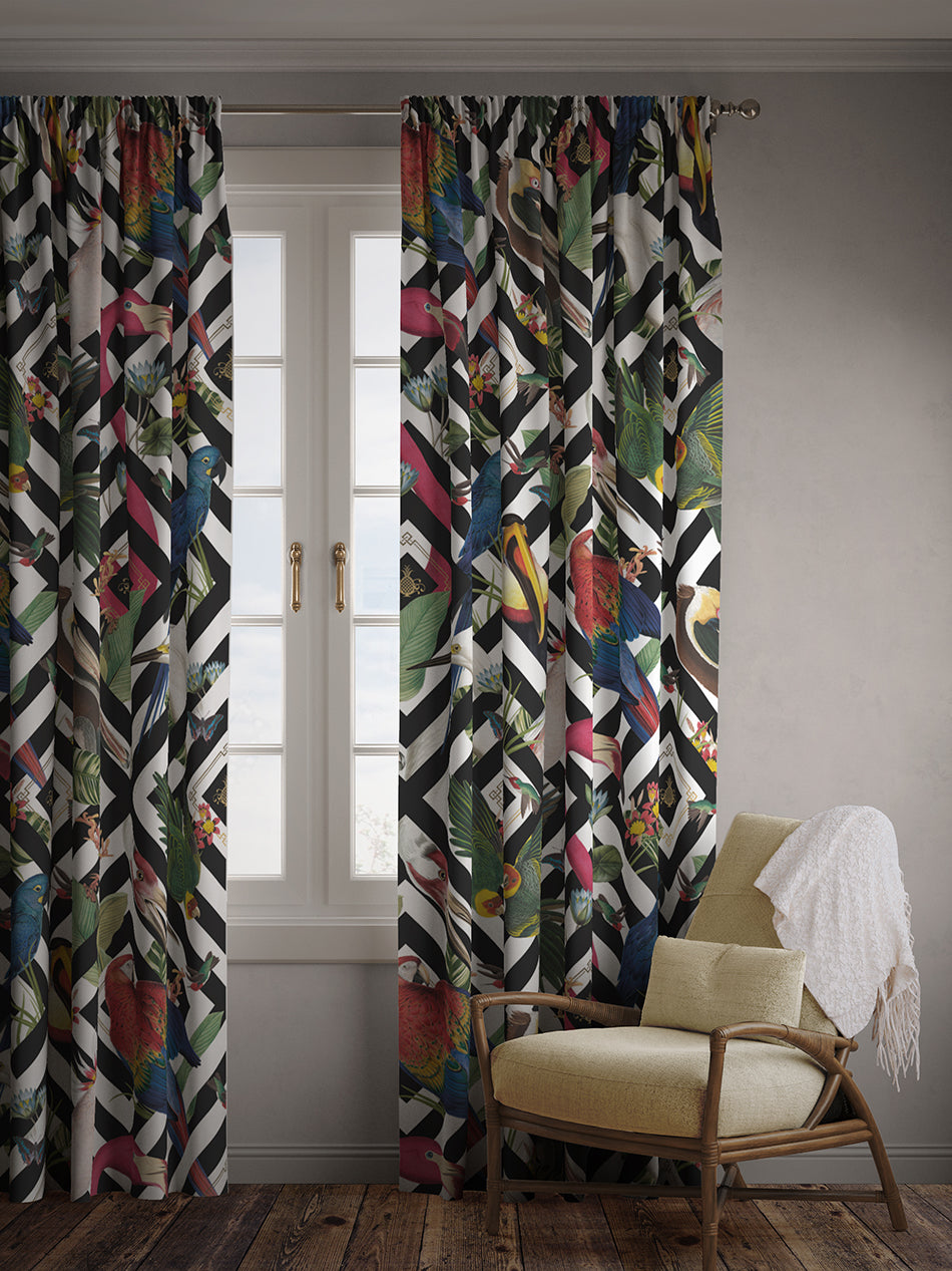 Geometric Aviary Linen