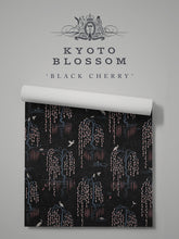 Load image into Gallery viewer, Kyoto Blossom &#39;Black Cherry&#39; Wallpaper Wallpaper Sample