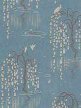 Load image into Gallery viewer, Kyoto Blossom &#39;Eastern Azure&#39; Wallpaper Wallpaper Sample