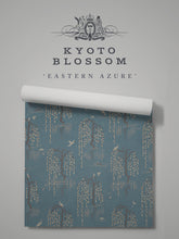 Load image into Gallery viewer, Kyoto Blossom &#39;Eastern Azure&#39; Wallpaper Wallpaper Sample