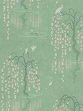 Load image into Gallery viewer, Kyoto Blossom &#39;Willow Green&#39; Wallpaper