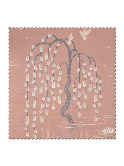 Kyoto Blossom 'Lotus Pink' Recycled Velvet