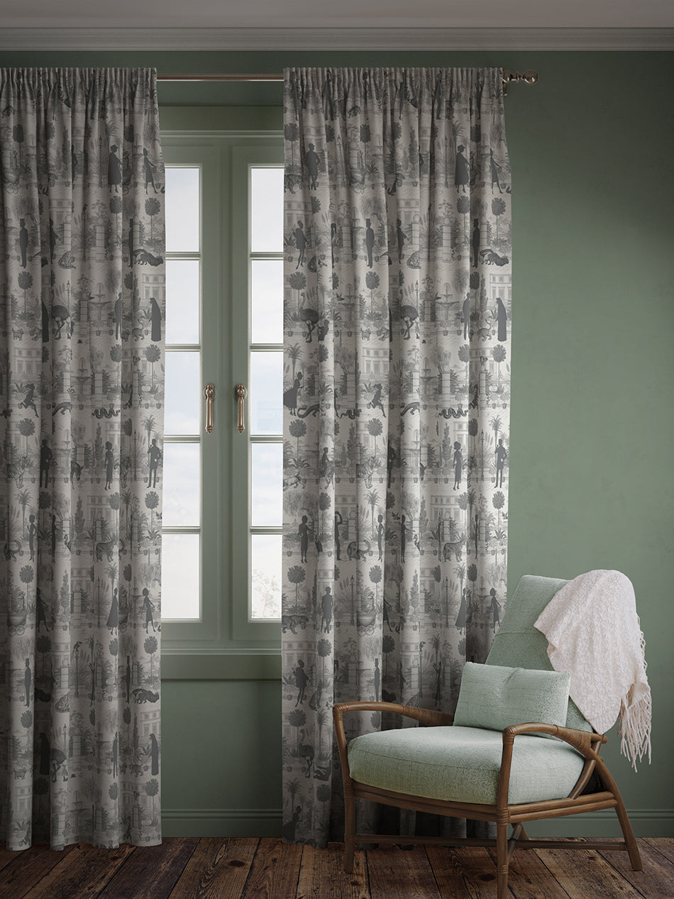 Portobello Parade 'Big Smoke' Linen Sample