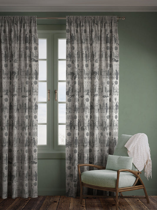 Portobello Parade 'Big Smoke' Linen Sample
