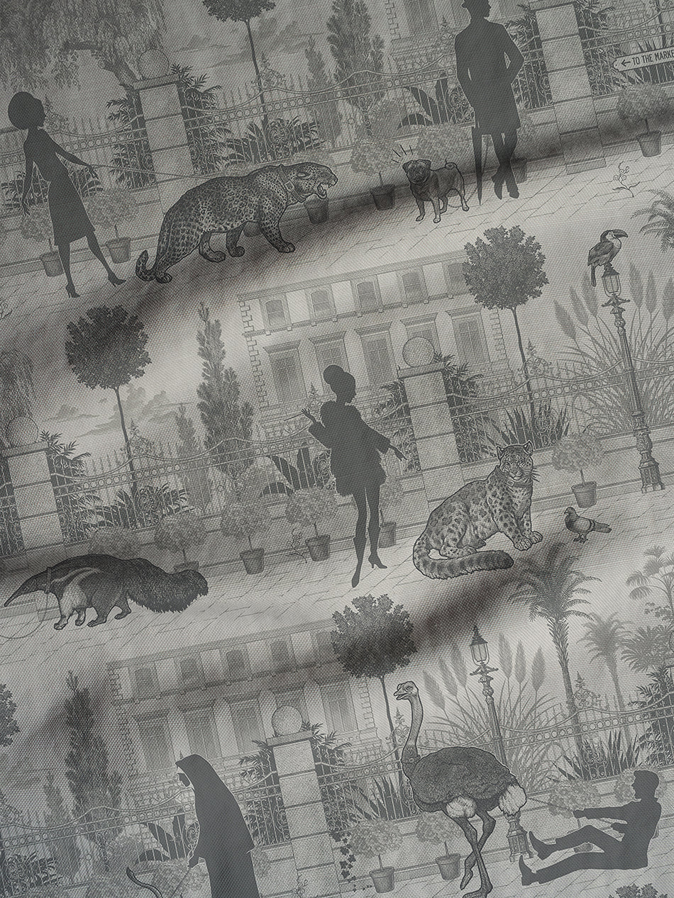 Portobello Parade 'Big Smoke' Linen Sample