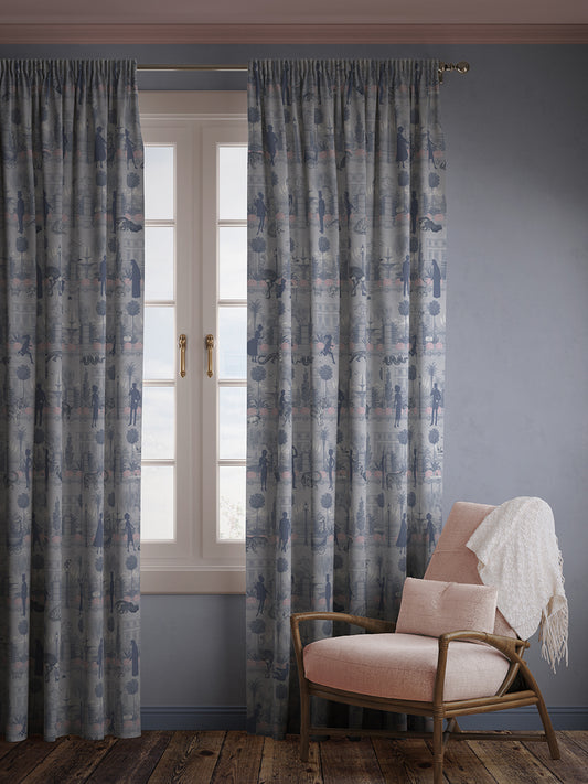 Portobello Parade 'Wild Violet' Linen