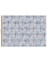 Portobello Parade 'Wild Violet' Linen Sample