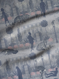 Portobello Parade 'Wild Violet' Linen Sample