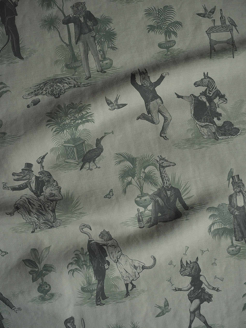 Safari Soirée 'Forest Mist' Linen Sample