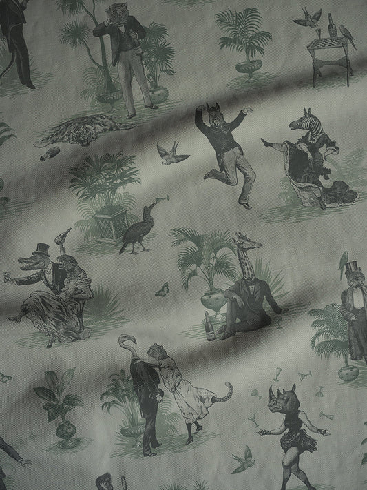 Safari Soirée 'Forest Mist' Linen Sample