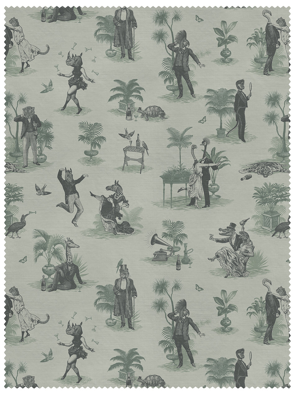Safari Soirée 'Forest Mist' Linen Sample