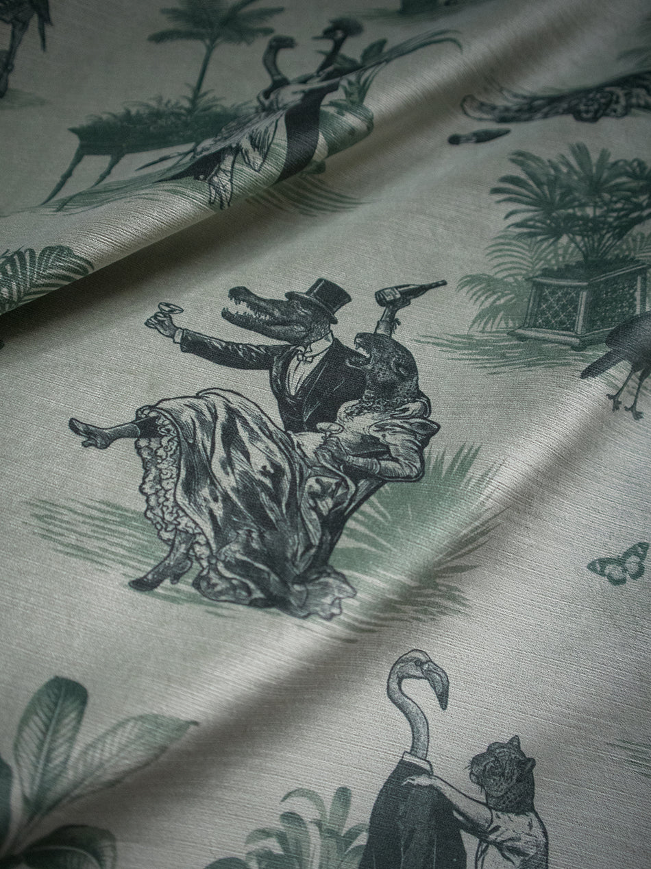 Safari Soirée 'Forest Mist' Recycled Velvet Sample