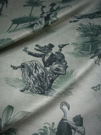Safari Soirée 'Forest Mist' Recycled Velvet Sample