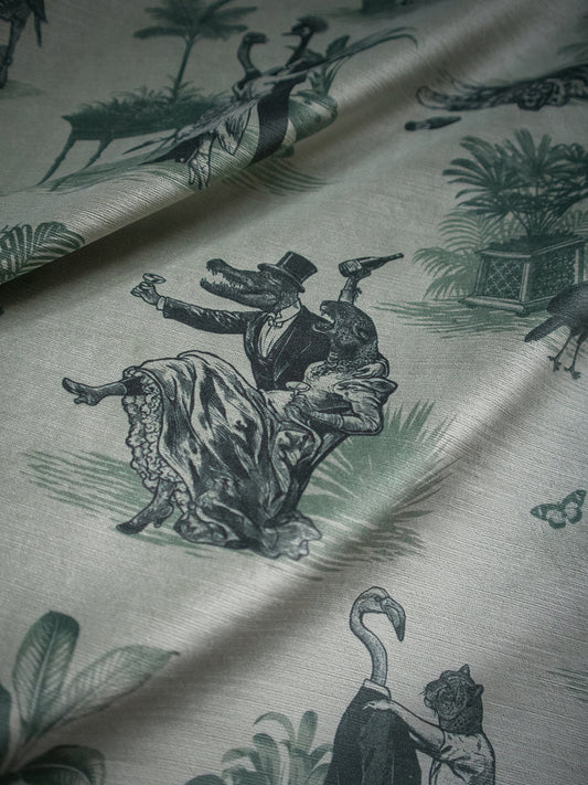 Safari Soirée 'Forest Mist' Recycled Velvet Sample